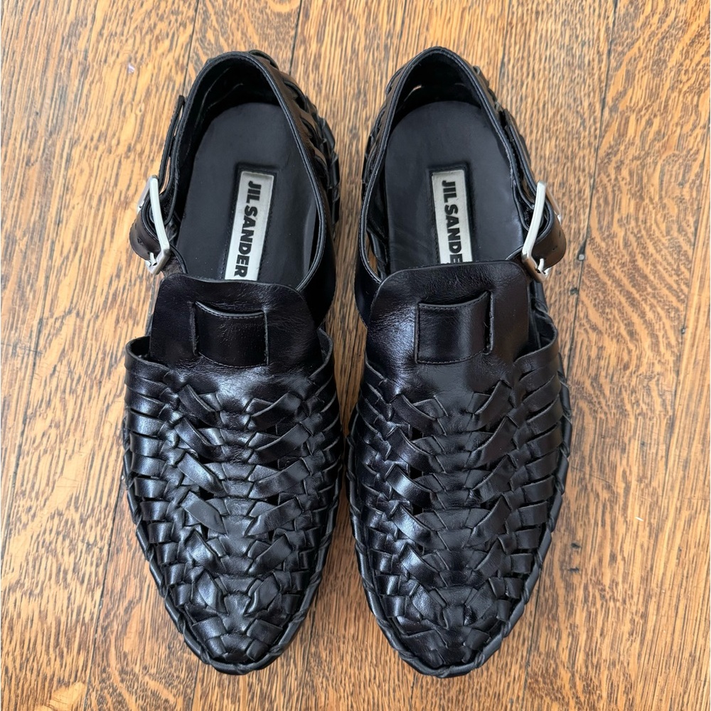 ❌SOLD❌Jil Sander Huarache black sandals